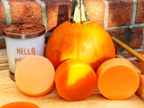 Imagine waking up to the aroma of your grandma’s apple pie in the oven along with her delicious pumpkin soufflé. This orange hue soap will leave your skin soft and with all the nostalgic feels for fall!